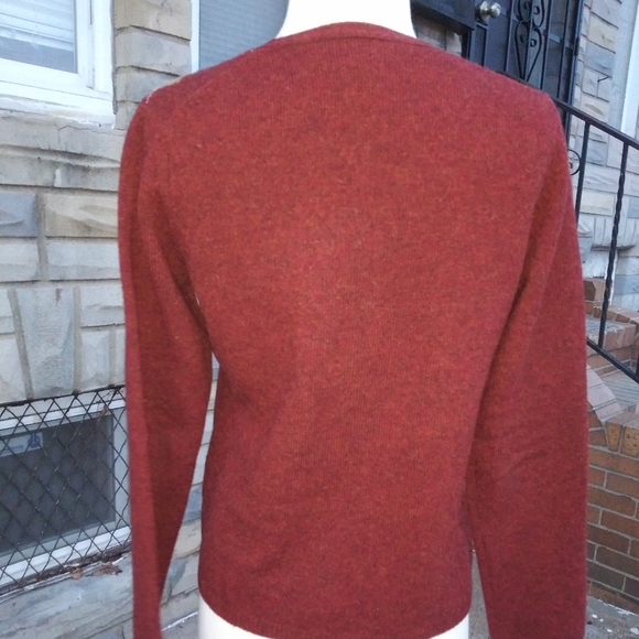 Brooks Brothers | Lambswool Argyle V-Neck Pullover Sweater Size Womens Medium - Picture 2 of 14